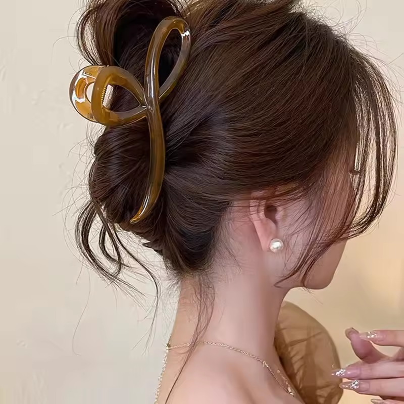 Vintage Fashion Ai - Elegant Jelly Color Bow Hair Claw