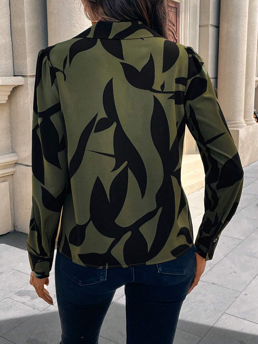 Womens Floral Print Long Sleev - Printed Floral Shirt incelemesi ve fiyatı