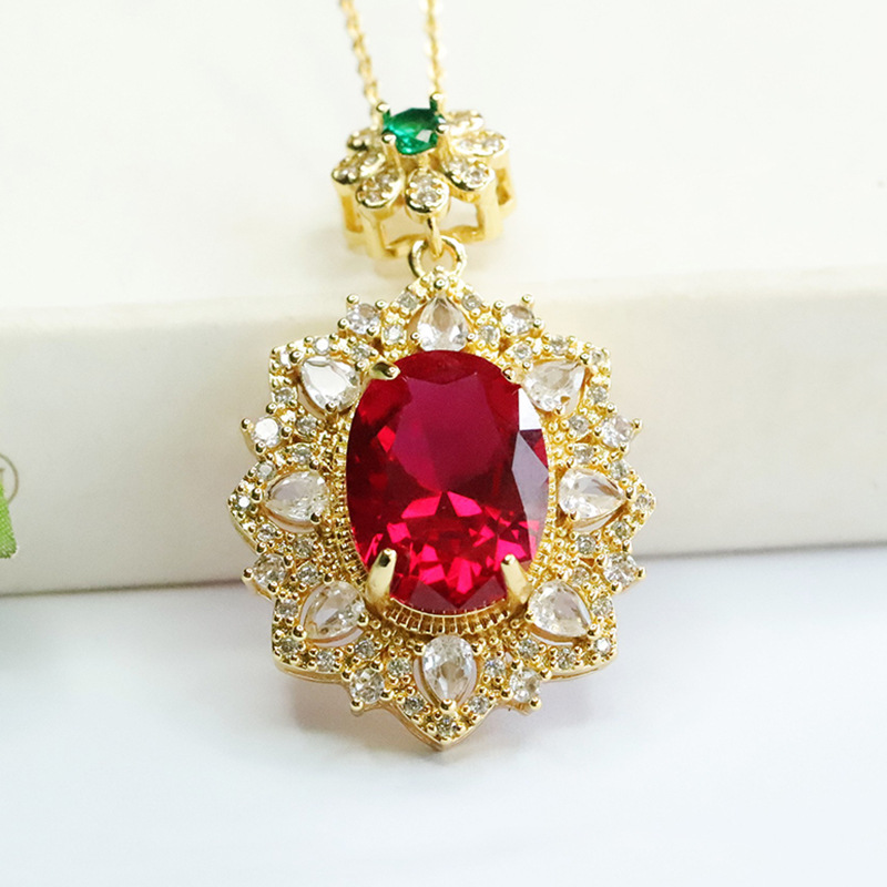 Red Corundum Pendant Cultivati - Vintage Fashion Center incelemesi ve fiyatı