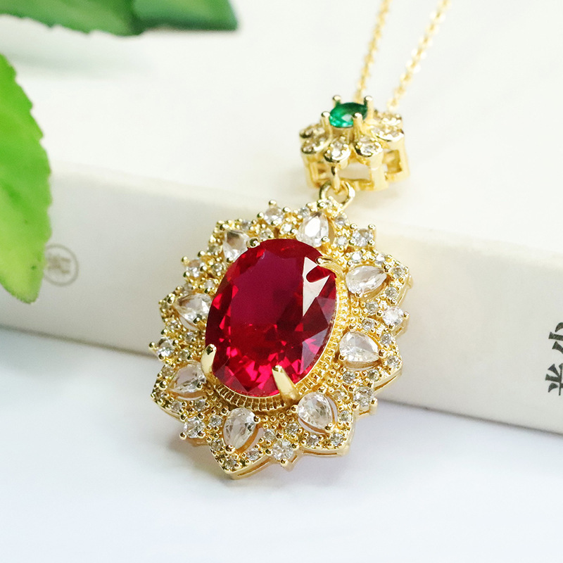Red Corundum Pendant Cultivati - Vintage Fashion Center incelemesi ve fiyatı