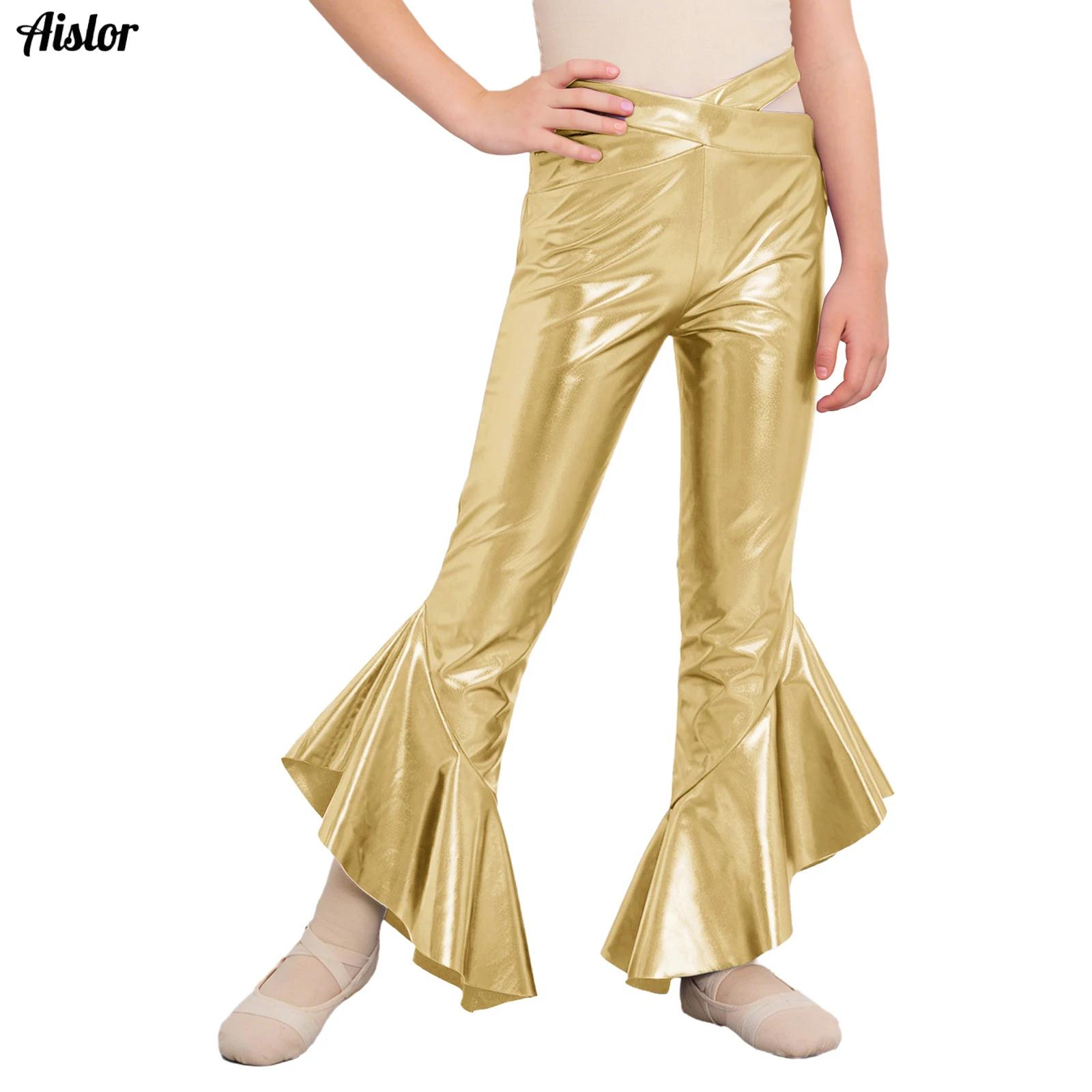 Kids Girls Shiny Metallic Flar - Wide Leg Trouser 70S incelemesi ve fiyatı