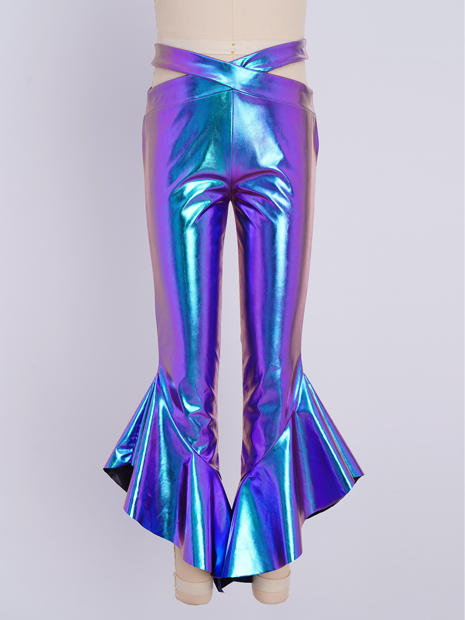 Kids Girls Shiny Metallic Flar - Wide Leg Trouser 70S incelemesi ve fiyatı