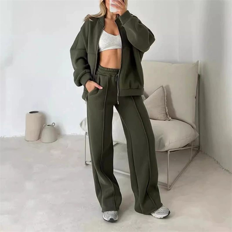 2025 Sweatshirt Two-piece Suit - Wide Leg Trouser 70S incelemesi ve fiyatı