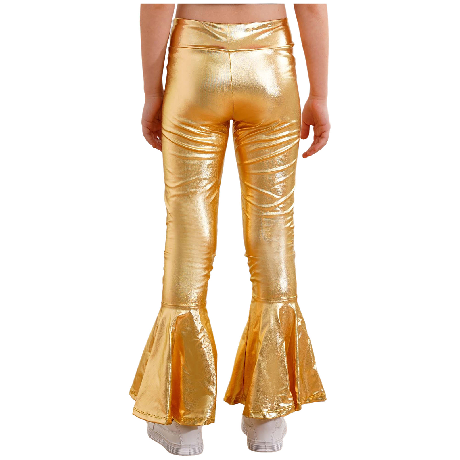 Kids Girls Shiny Flared Trouse - Wide Leg Trouser 70S incelemesi ve fiyatı