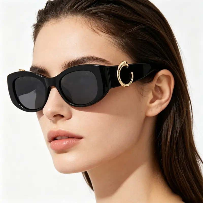 New Cat Eye Leopard Decorative - Vintage Fashion Y2K incelemesi ve fiyatı