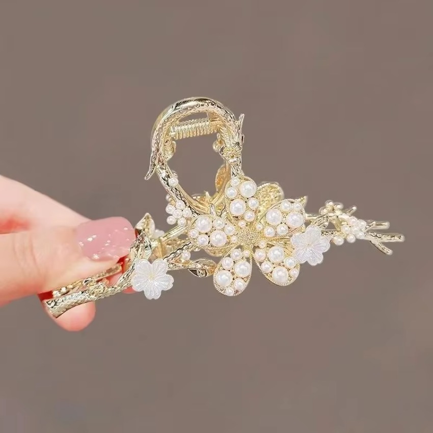 1 Pcs Metal Hair Claw Pearl Ha - Vintage Fashion Ai incelemesi ve fiyatı