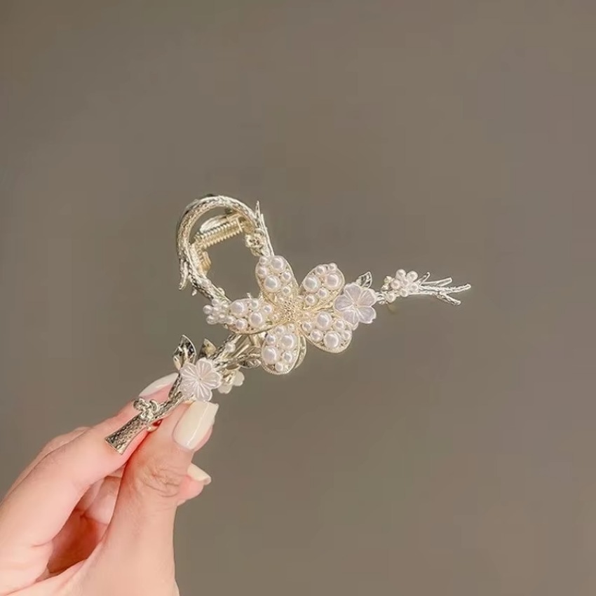 1 Pcs Metal Hair Claw Pearl Ha - Vintage Fashion Ai incelemesi ve fiyatı