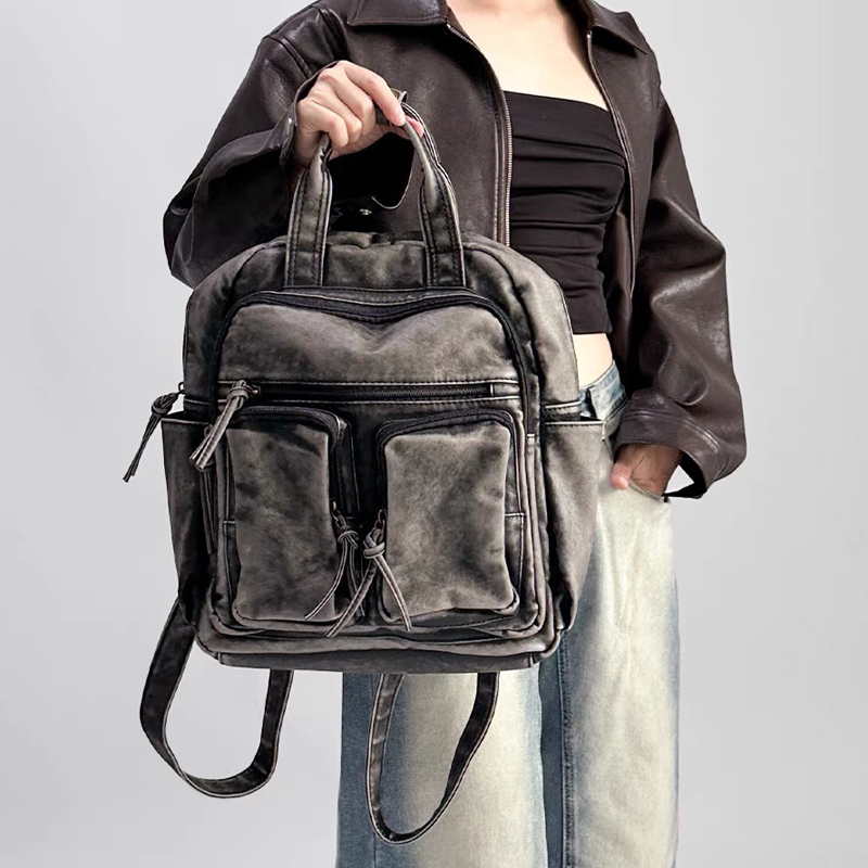 Luxury Soft Washed Pu Leather  - Vintage Fashion Trends incelemesi ve fiyatı