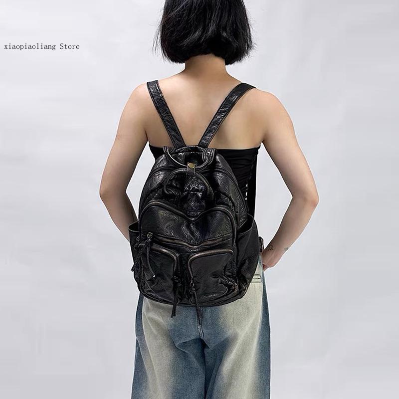 Luxury Soft Washed Pu Leather  - Vintage Fashion Trends incelemesi ve fiyatı