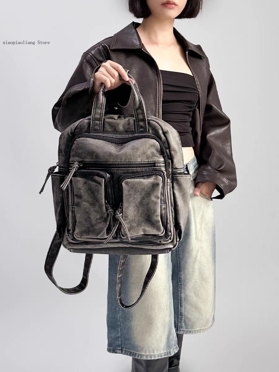Luxury Soft Washed Pu Leather  - Vintage Fashion Trends incelemesi ve fiyatı