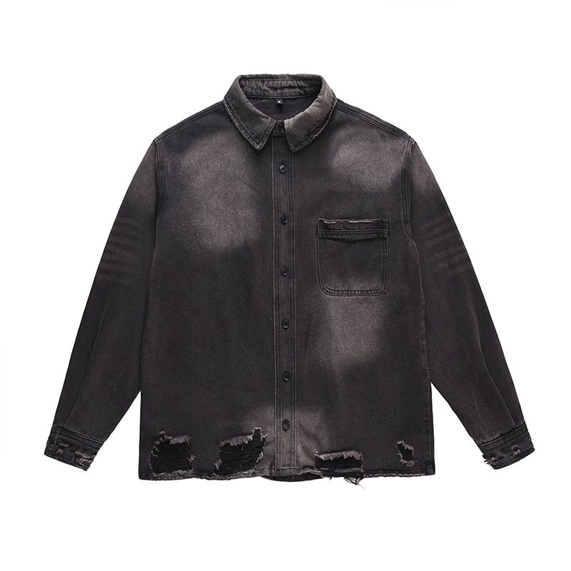 Men's High Street Ripped Jeans - Vintage Fashion Jacket incelemesi ve fiyatı
