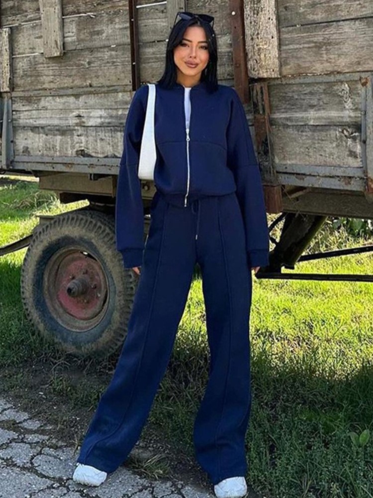 Women Sweatsuit Set Vintage O- - Vintage Fashion Jacket incelemesi ve fiyatı