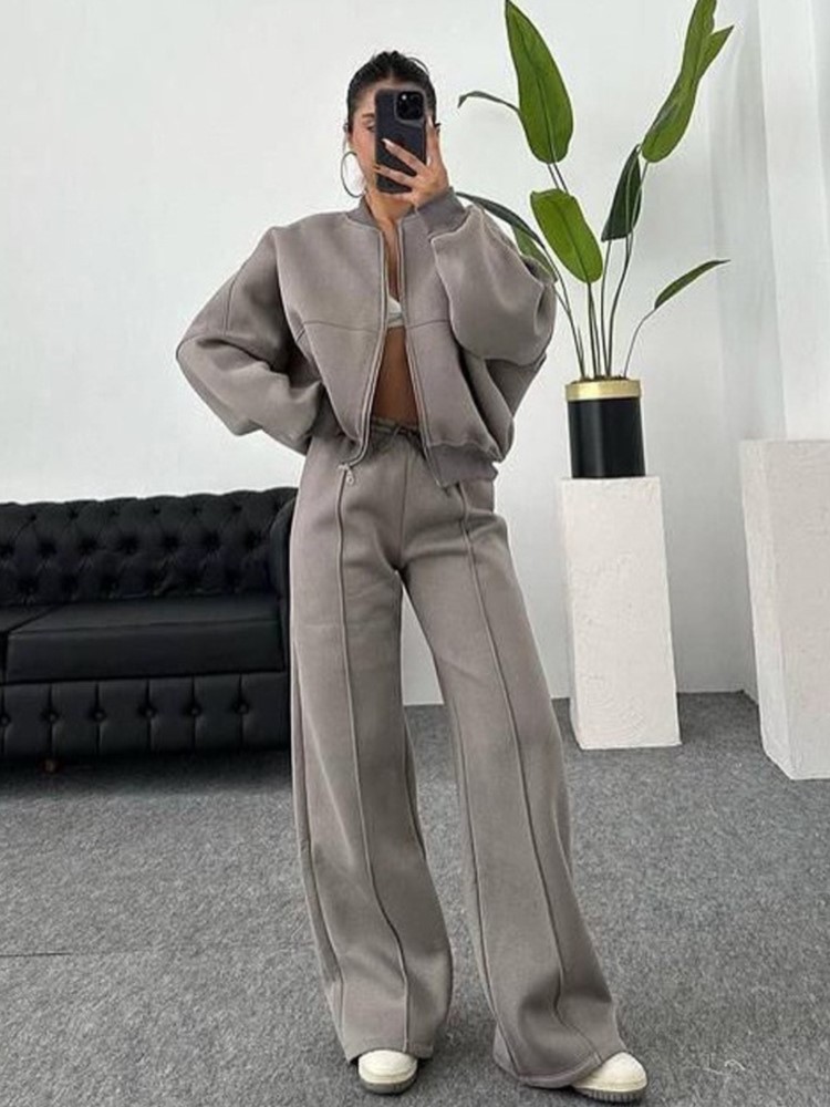 Women Sweatsuit Set Vintage O- - Vintage Fashion Jacket incelemesi ve fiyatı
