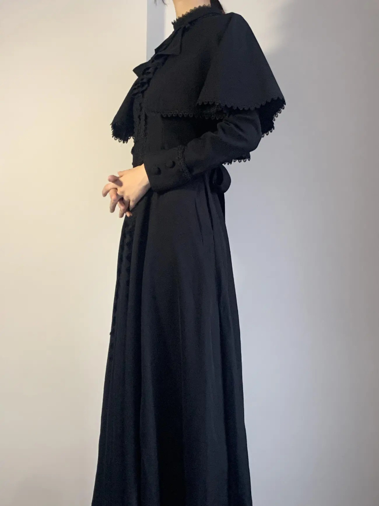 Japanese Gothic  Black Elegant - Vintage Fashion Ai incelemesi ve fiyatı