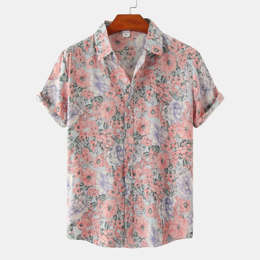 Small Niche Design Printed Shi - Printed Floral Shirt incelemesi ve fiyatı