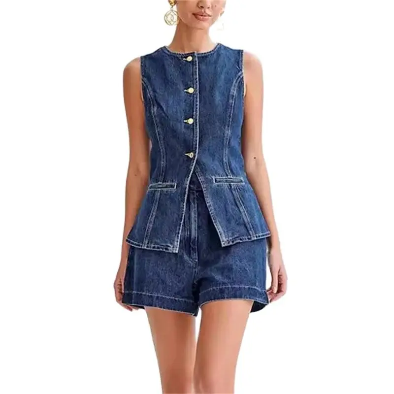 2024 Vintage Casual Denim Suit - Vintage Fashion Jacket incelemesi ve fiyatı
