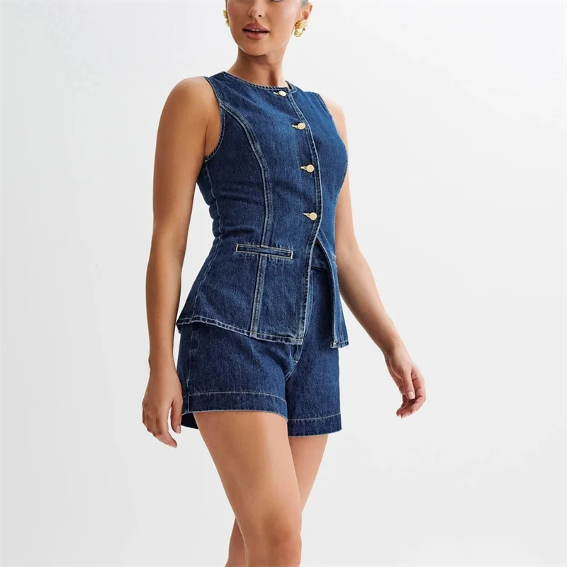 2024 Vintage Casual Denim Suit - Vintage Fashion Jacket incelemesi ve fiyatı