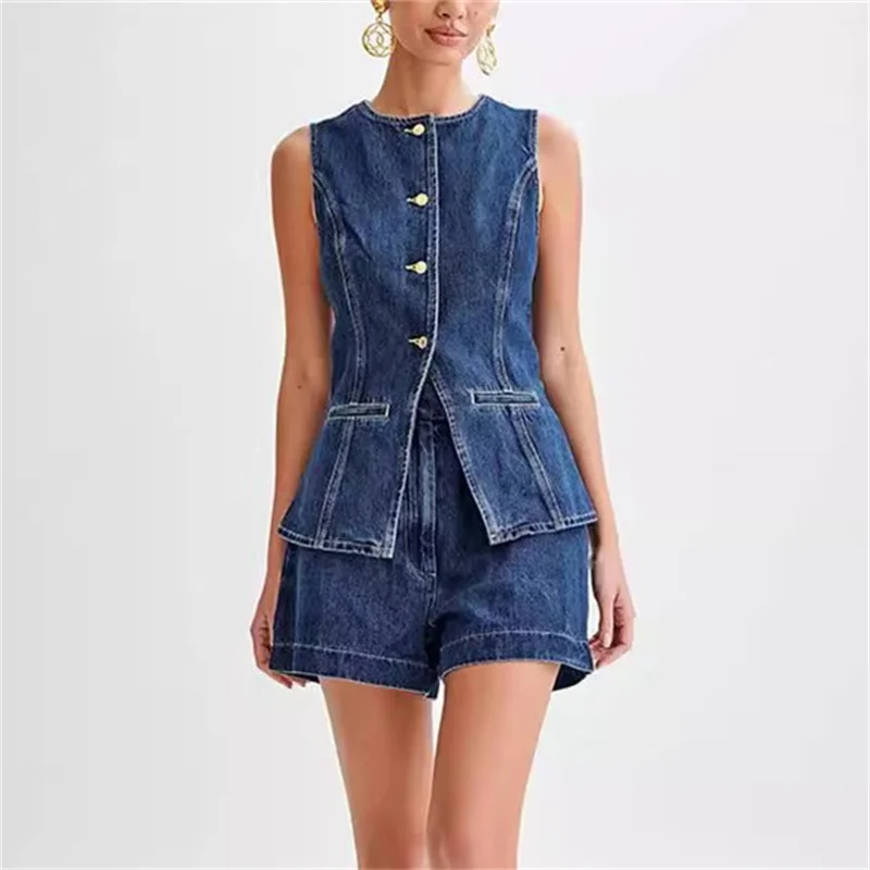2024 Vintage Casual Denim Suit - Vintage Fashion Jacket incelemesi ve fiyatı