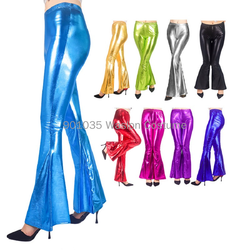 Women Shiny Flare Trousers Las - Wide Leg Trouser 70S incelemesi ve fiyatı