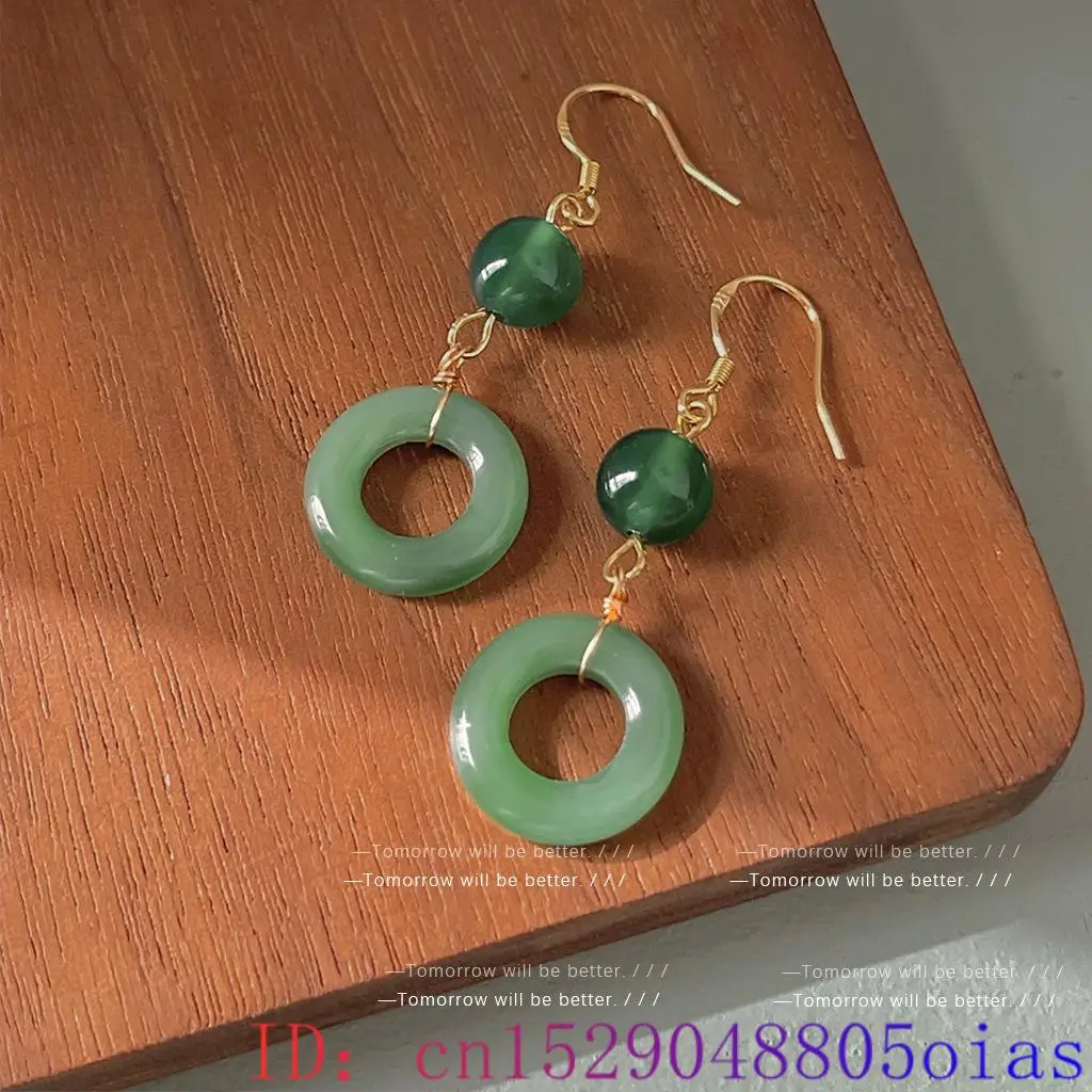 Green Real Jade Ring Earrings  - Vintage Fashion Ai incelemesi ve fiyatı