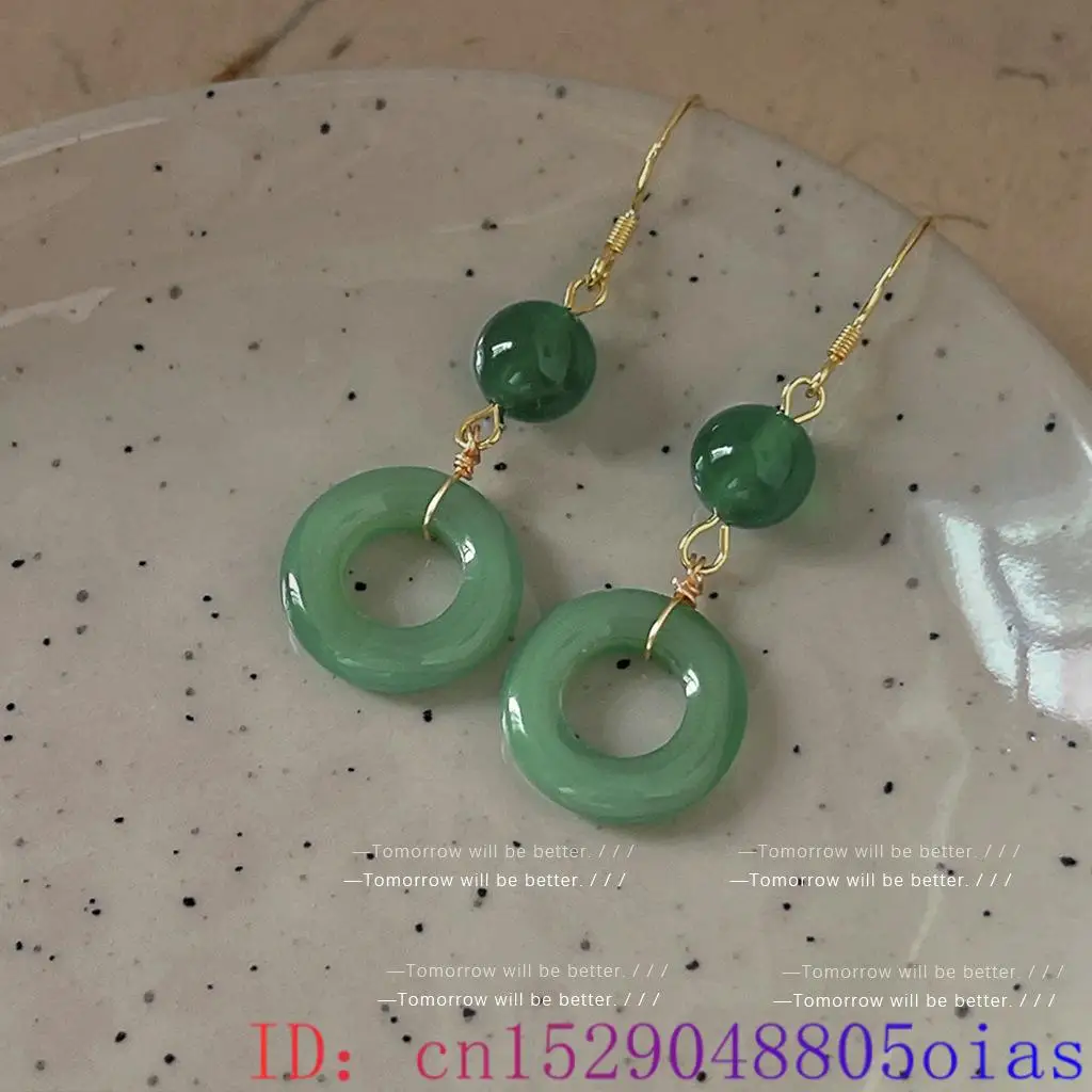 Green Real Jade Ring Earrings  - Vintage Fashion Ai incelemesi ve fiyatı
