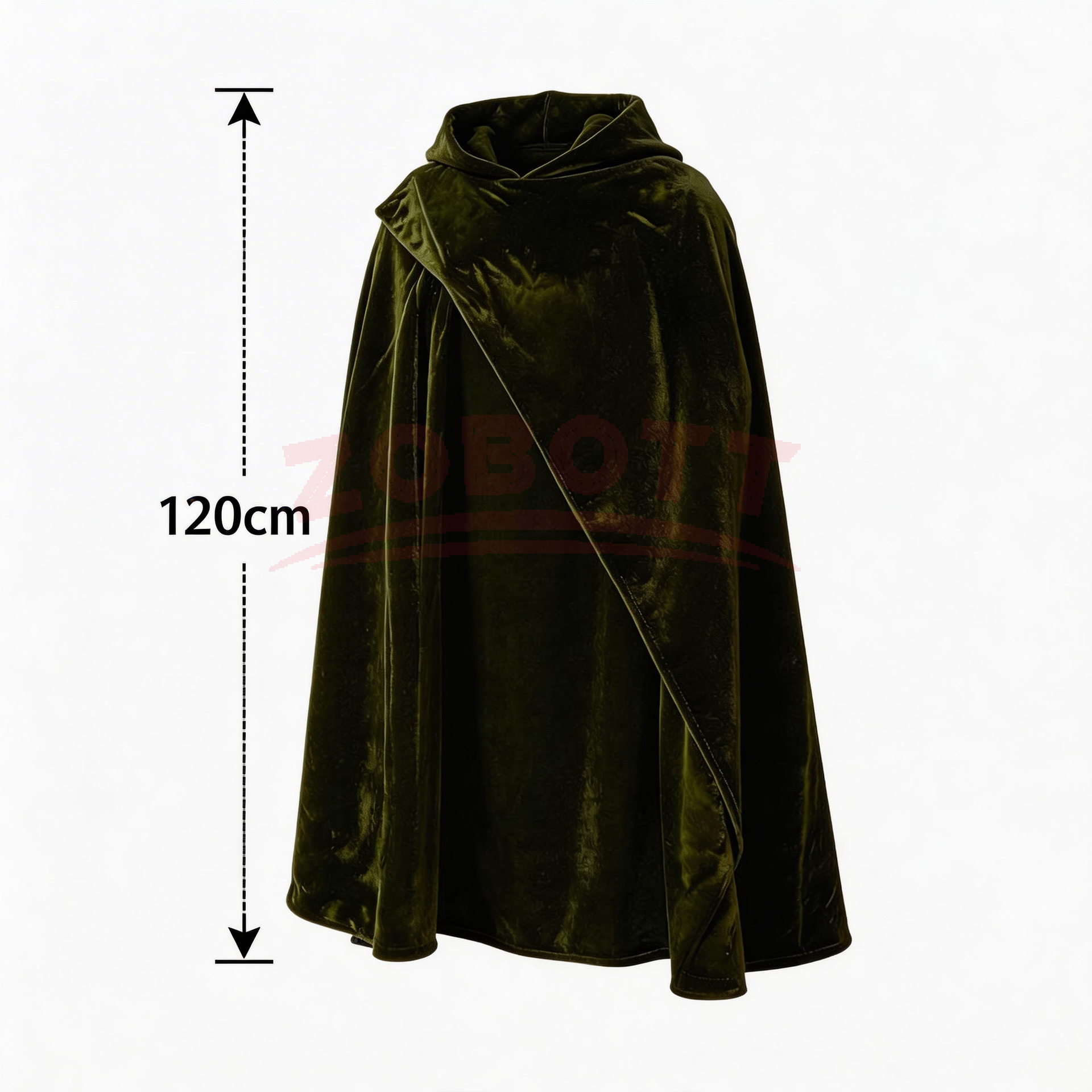 Medieval Velvet Hooded Cloak - - Vintage Fashion Jacket incelemesi ve fiyatı