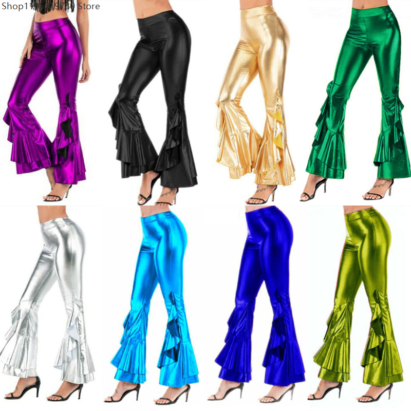 2026 Women Shiny Laser Metalli - Wide Leg Trouser 70S incelemesi ve fiyatı