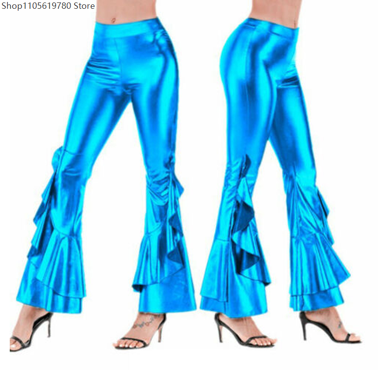 2026 Women Shiny Laser Metalli - Wide Leg Trouser 70S incelemesi ve fiyatı