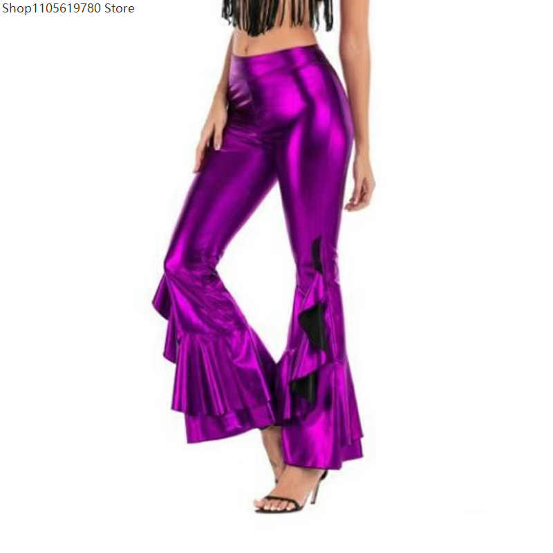 2026 Women Shiny Laser Metalli - Wide Leg Trouser 70S incelemesi ve fiyatı