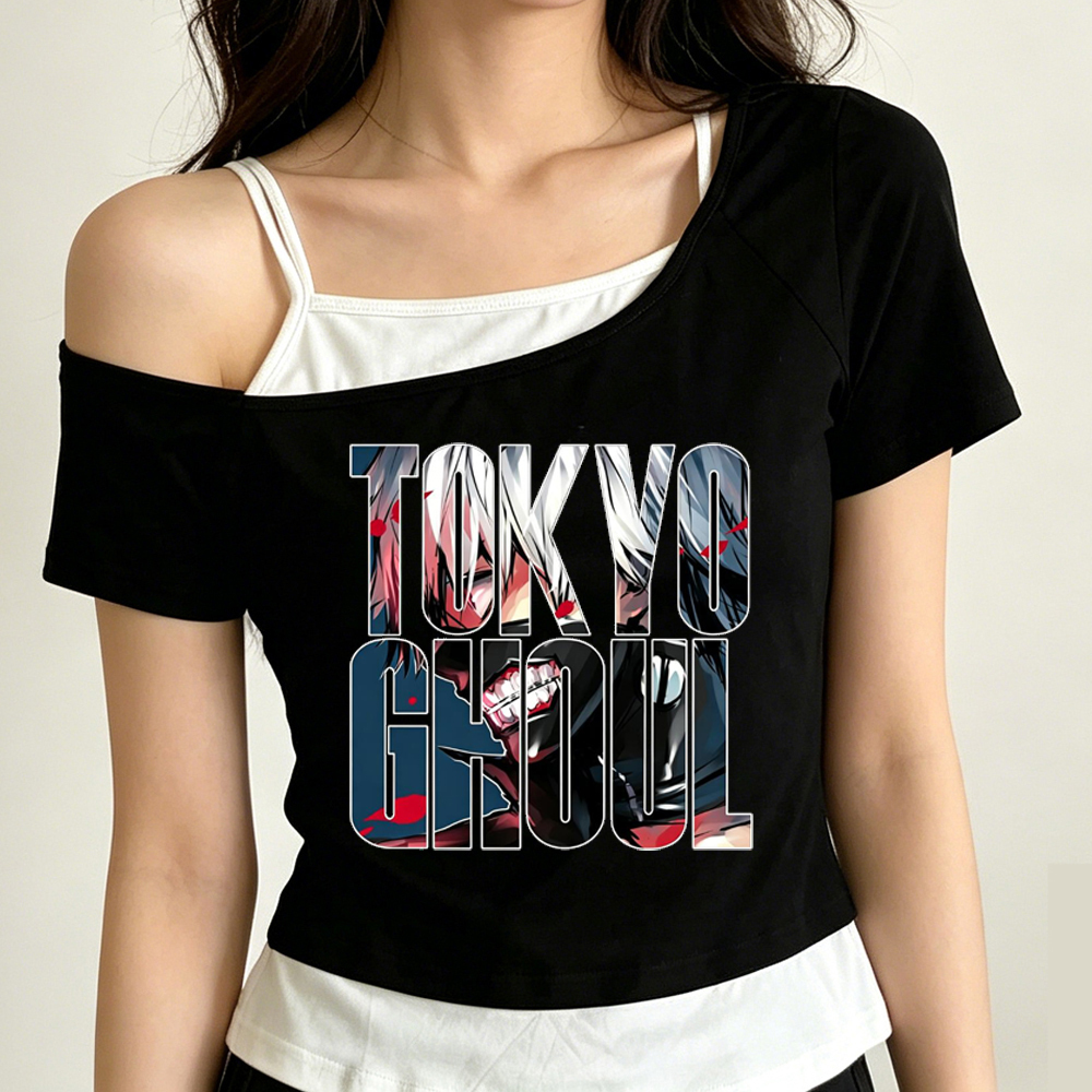 Tokyo Ghoul crop top ladies ko - Vintage Fashion Tokyo incelemesi ve fiyatı