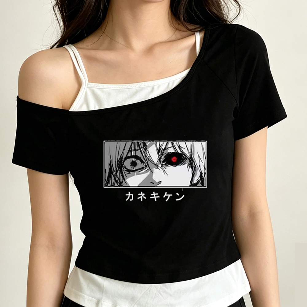 Tokyo Ghoul crop top ladies ko - Vintage Fashion Tokyo incelemesi ve fiyatı