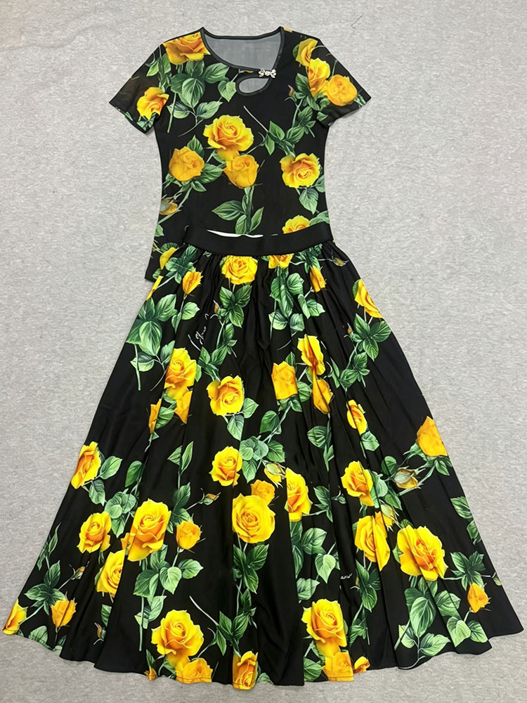 Retro summer new two-piece T-s - Vintage Fashion Ai incelemesi ve fiyatı