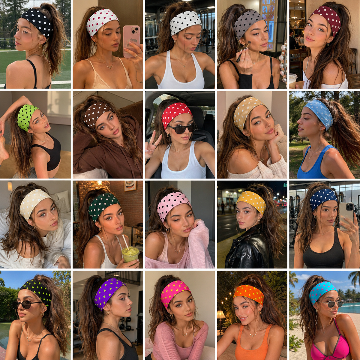 Retro Polka Dot Headbands For  - Vintage Fashion Bloggers incelemesi ve fiyatı