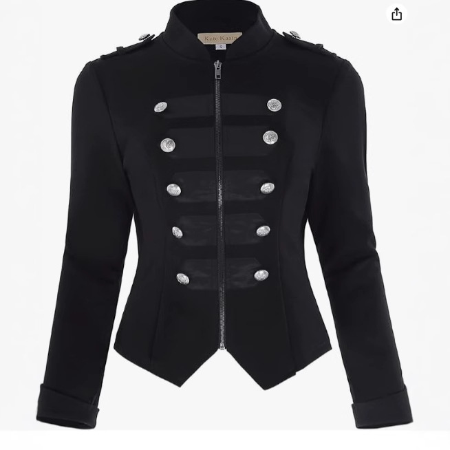 Women gothic punk jacket Slim  - Vintage Fashion Jacket incelemesi ve fiyatı
