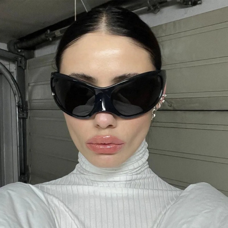 New Y2K Punk Sunglasses Women  - Vintage Fashion Y2K incelemesi ve fiyatı