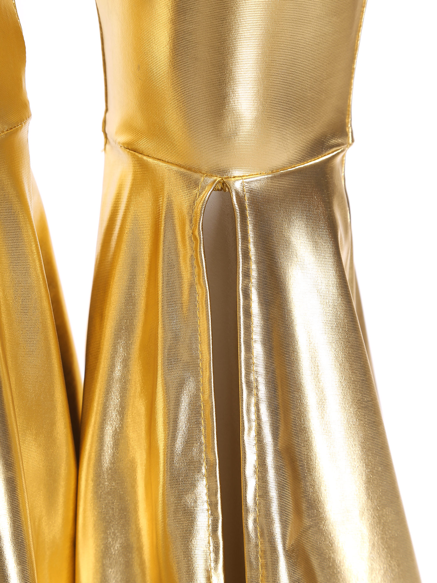 Girls Glossy Metallic Leggings - Wide Leg Trouser 70S incelemesi ve fiyatı