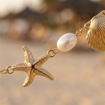 Summer Beach Star Shell Waist  - Vintage Fashion Ai incelemesi ve fiyatı