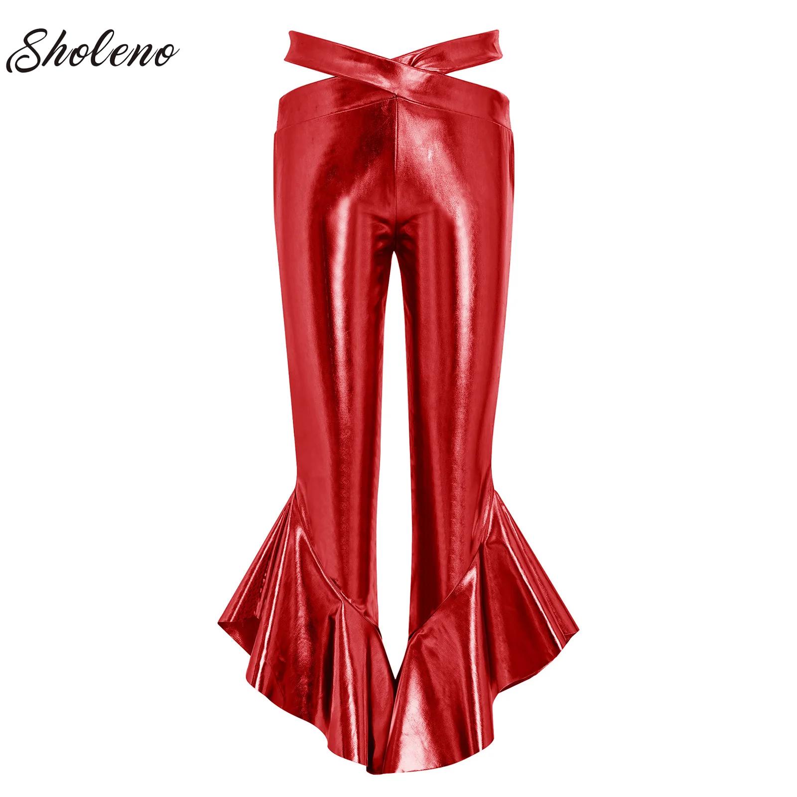 Kids Girls Shiny Flare Trouser - Wide Leg Trouser 70S incelemesi ve fiyatı