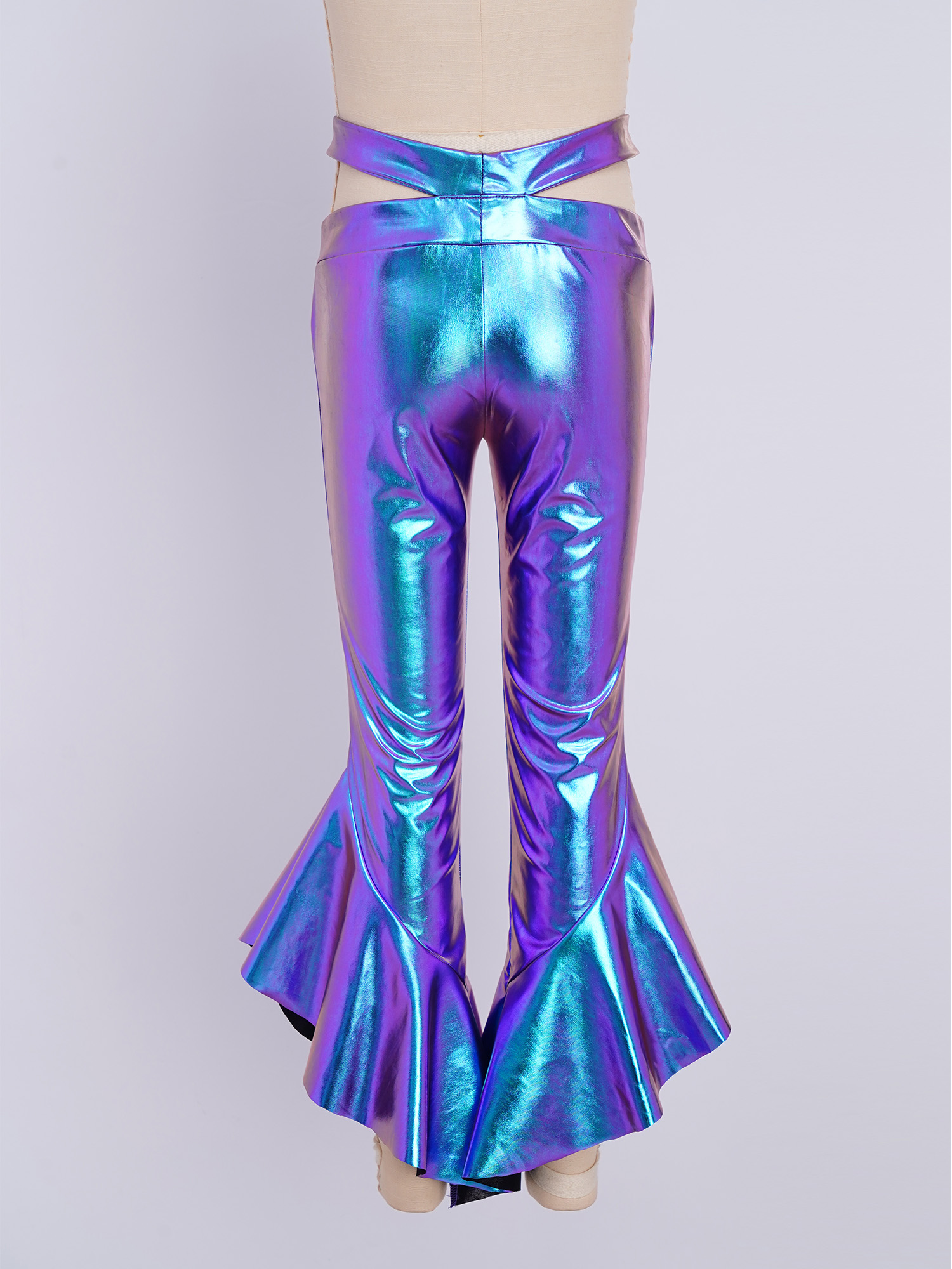 Kids Girls Shiny Flare Trouser - Wide Leg Trouser 70S incelemesi ve fiyatı