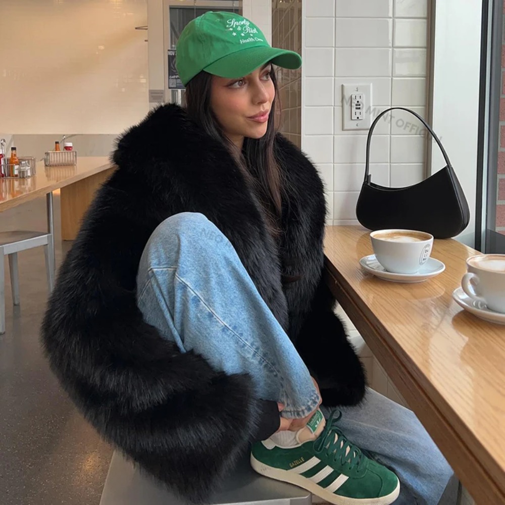Faux Fur Coat Fashion Shawl Co - Vintage Fashion Store incelemesi ve fiyatı