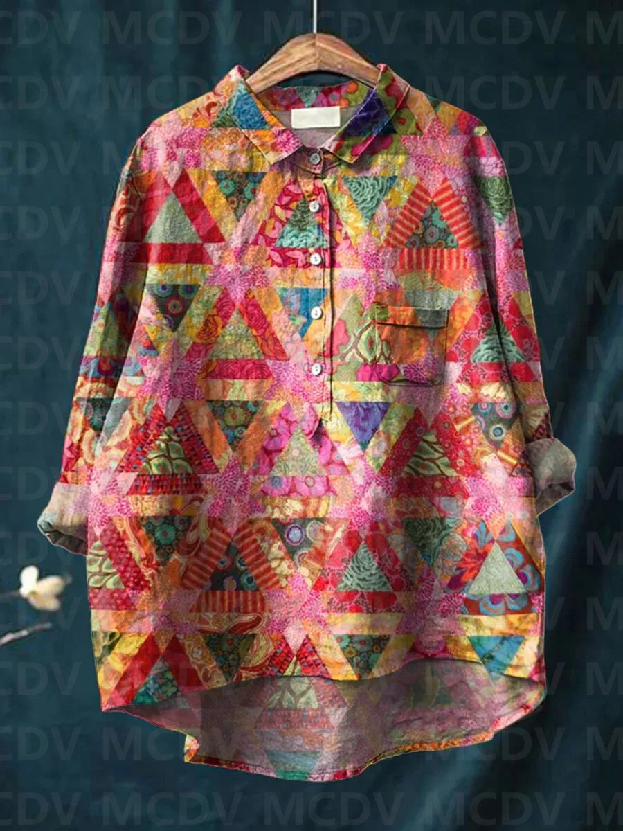 Women's Vintage Ethnic Floral  - Printed Floral Shirt incelemesi ve fiyatı