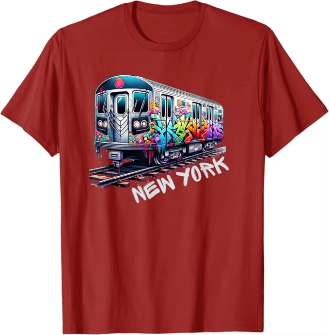 New York Train Graffiti Style  - Vintage Fashion Nyc incelemesi ve fiyatı