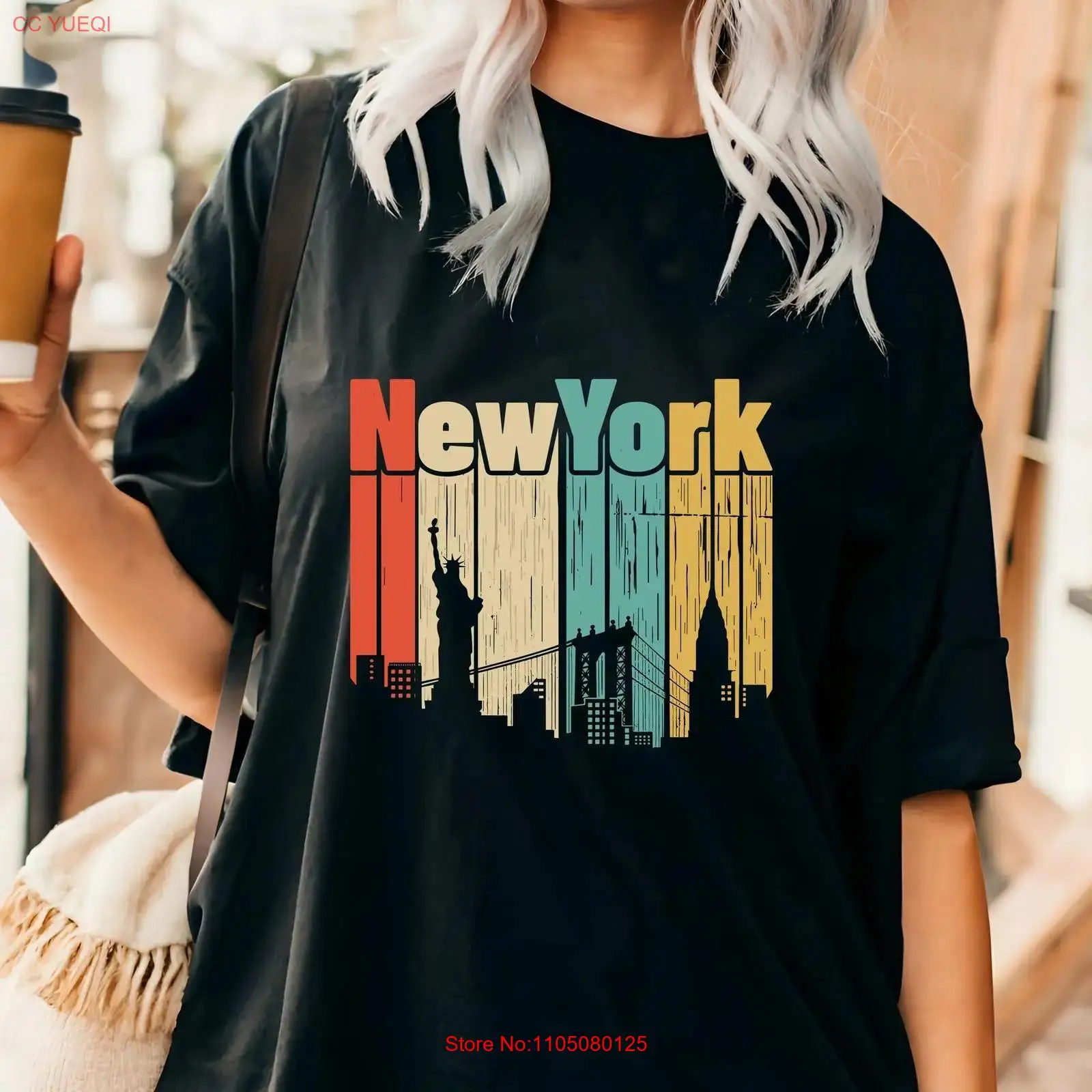 New York retro T shirt USA Tra - Vintage Fashion Nyc incelemesi ve fiyatı