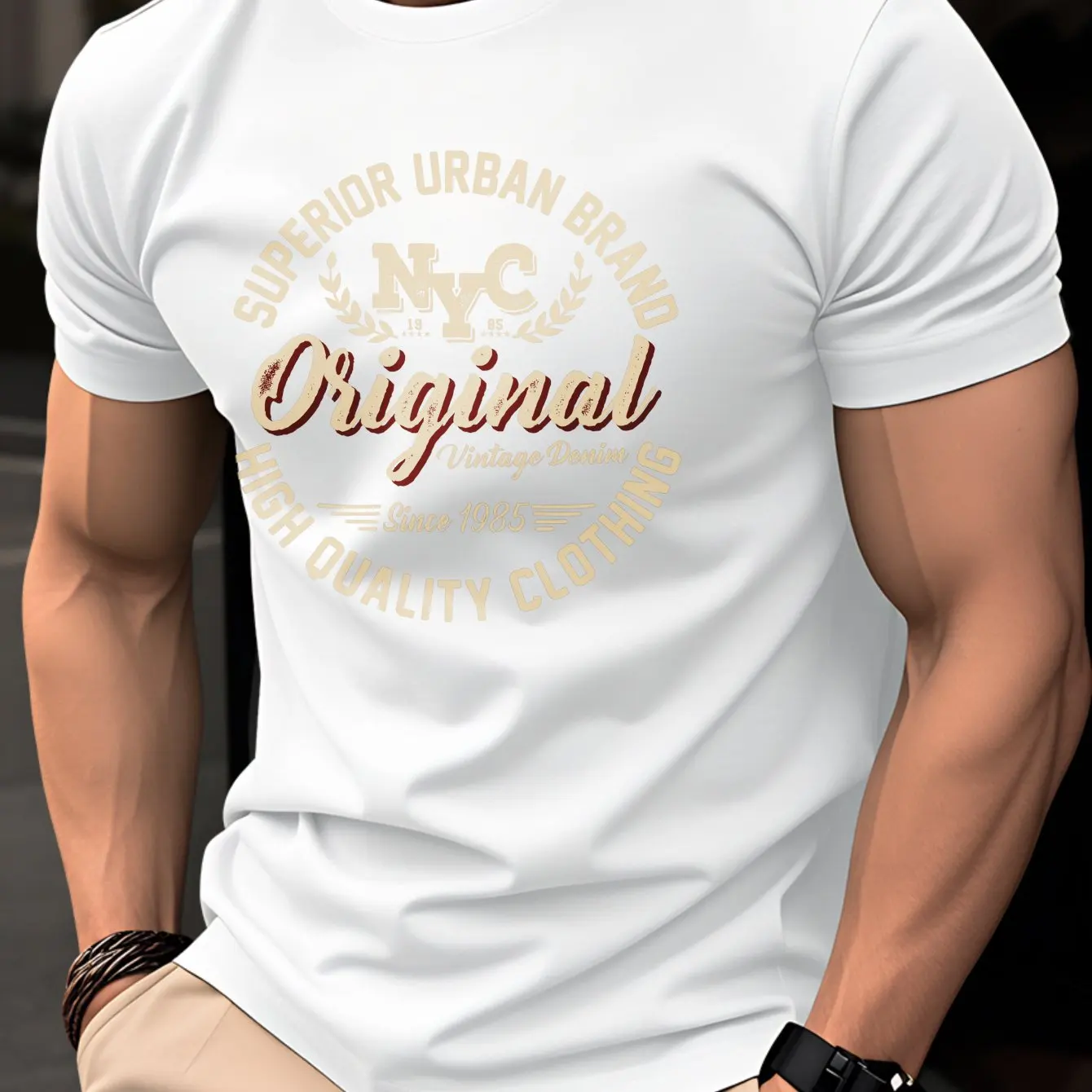 Korean Streetwear Men 100% Cot - Vintage Fashion Nyc incelemesi ve fiyatı